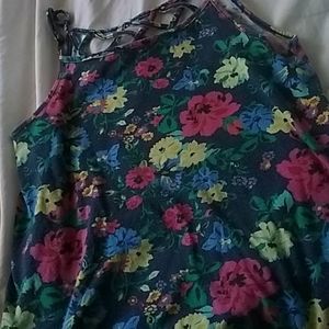 Colorful string tang top